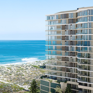 Decoflame Espoo Suspended fireplaces at Beachside Brighton by MJA Studio. Real flame, no flue luxury for WA’s premier beachfront apartments.