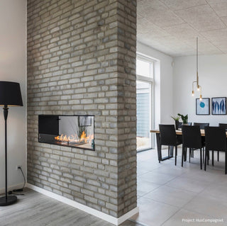 Decoflame BEV Net Zero Emission F2 Fireplace Insert - Remote Control & 20.5 Hour Long Burn Times