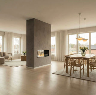 Decoflame Net Zero Emission F6 Fireplace Insert - Smart Home Control & 20.5 to 80 Hour Long Burn Times