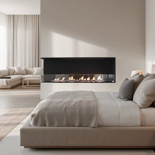 Decoflame Montreal Left Corner Net Zero Built-In Fireplace